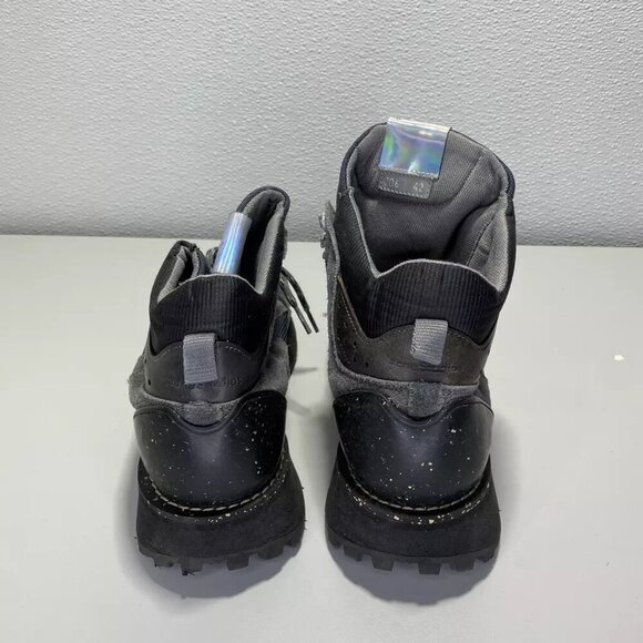 NEW ACNE STUDIOS Trekking Platform Mens Size 9 Mid Top Grey Comfort Suede Boot - Picture 7 of 12